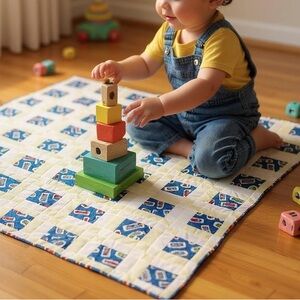 Handmade Thomas The Tank Engine & Friends Patchwork Quilt